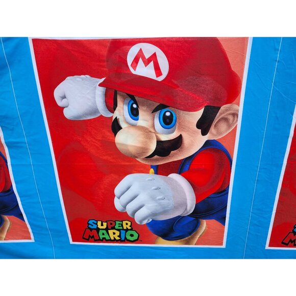 Uncut 8 Panels Nintendo Super Mario cotton Fabric 36x45" each Fabric Craft - Picture 5 of 12